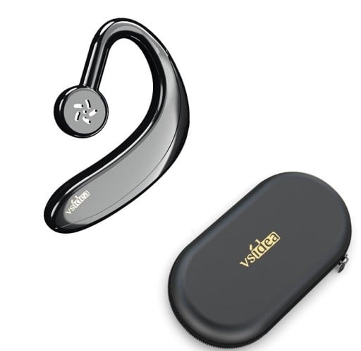 Bluetooth slúchadlo za ucho s mikrofónom na telefonovanie a počúvanie hudby Bluetooth 5.1 Prijatie a odmietnutie hovoru Puzdro súčasťou balenia