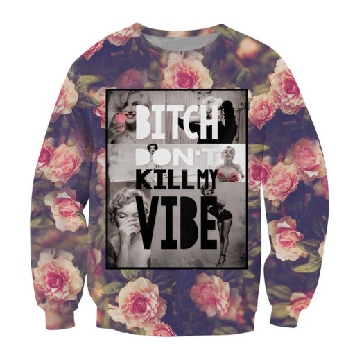 Blumen-Sweatshirt