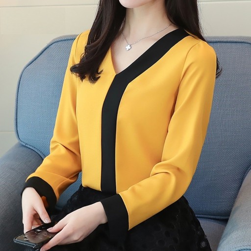 Blusa bicolor para mujer