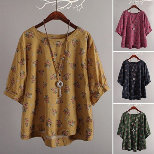 Blusa da donna con fiori Brunela