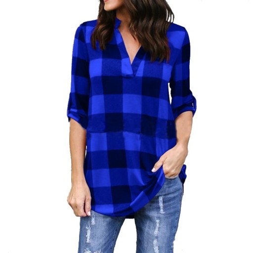Blusa de cuadros para mujer Anastacia