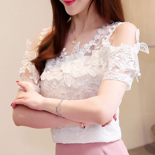 Blusa de encaje para mujer A1045