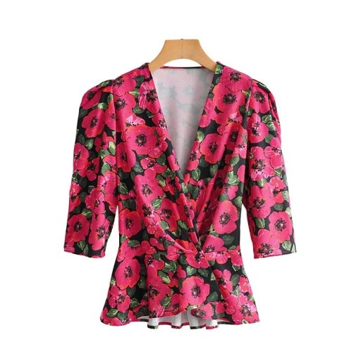 Blusa de flores para mujer