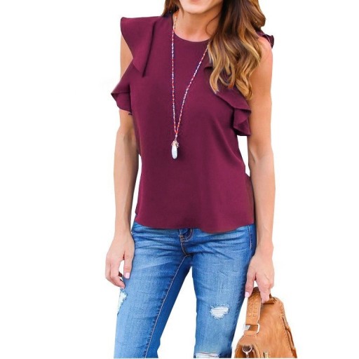 Blusa de mujer con volantes
