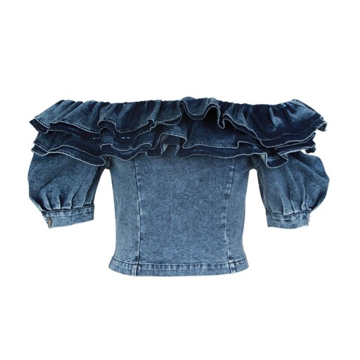 Blusa di jeans da donna