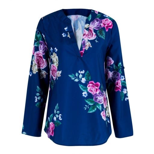 Blusa feminina com estampado de flores Jacinta