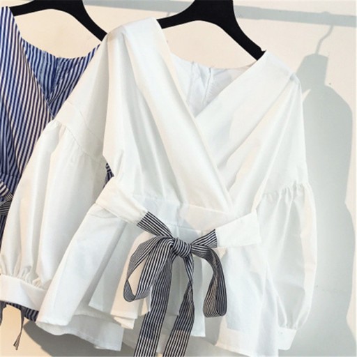 Blusa mujer con lazo Ines