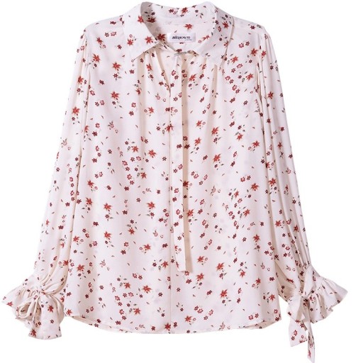 Blusa suelta de mujer con estampado floral