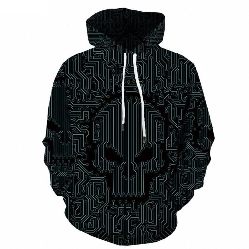 Bluza męska z czaszką F111