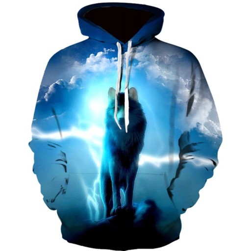 Bluza męska z wilkiem