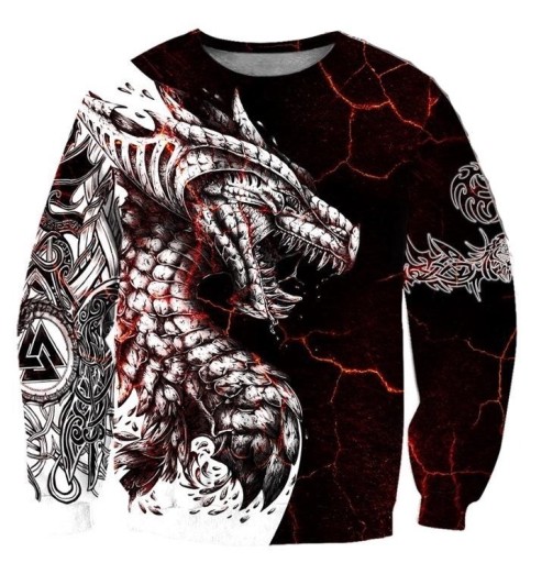 Bluza męska ze smokiem