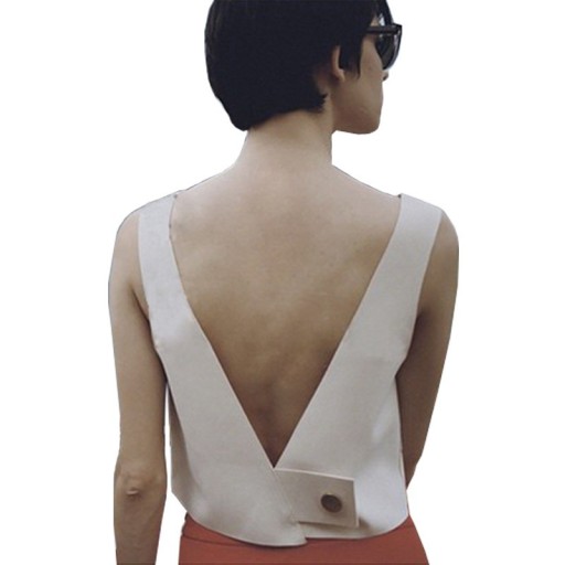 Bluză pentru femei cu spate expus B341