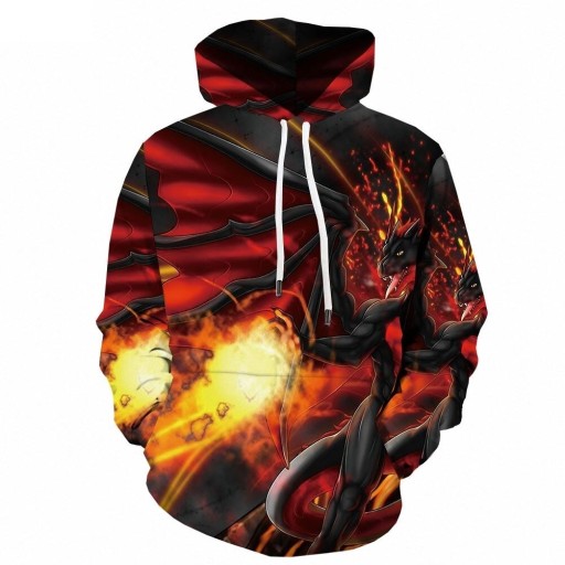 Bluza z nadrukiem 3D F155