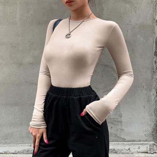 Body féminin à manches longues B684