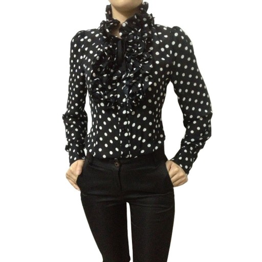 Body noir à pois pour femmes