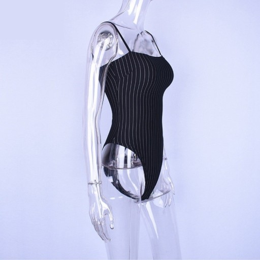 Body slim da donna a righe