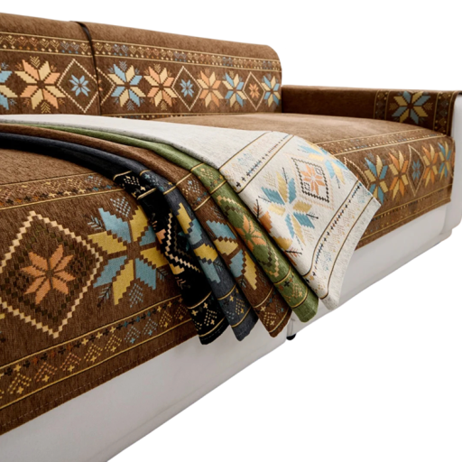 Bohémisk jacquard stofbetræk til sofa 90 x 180 cm skridsikkert og vaskbart overtræk og beskyttelse af sæde i stuen