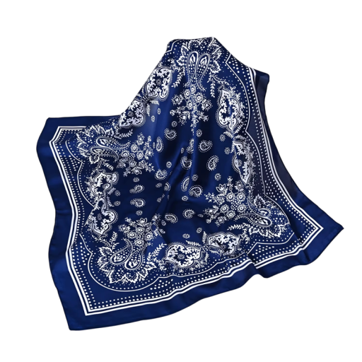 Boho 70 x 70 cm eșarfă pătrată pentru cap cu efect de mătase Bandă de cap pentru femei Accesoriu neoficial pentru cap primăvară vară