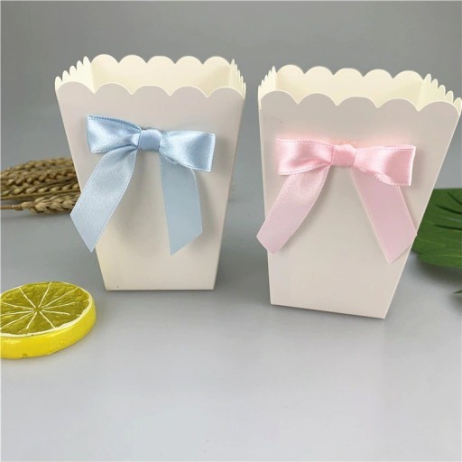 Boîte à popcorn avec nœud 6 pcs