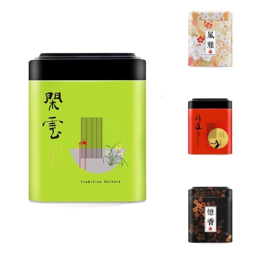 Boîte à thé avec motif chinois