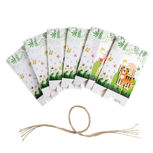 Boîte cadeau avec des animaux 12 pcs