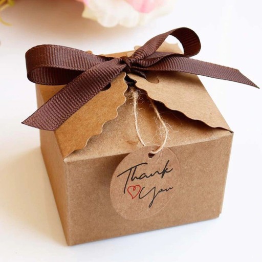 Boîte cadeau avec nœud 12 pcs