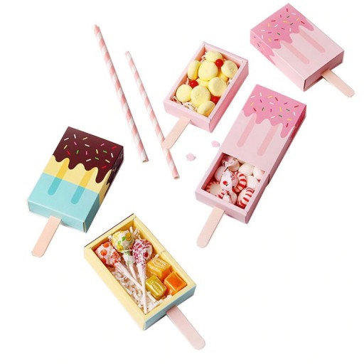 Boîte cadeau en forme de glace 10 pcs