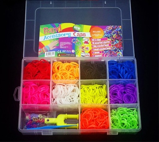 Boîte de élastiques pour bracelets 1500 pcs