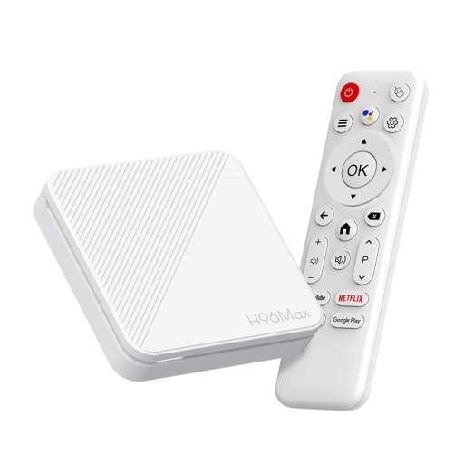 Boîtier TV Android 14 Lecteur multimédia 4K 60fps 2+8GB HDMI WiFi 2.4G 5G Ethernet Bluetooth USB AV slot carte TF télécommande IR