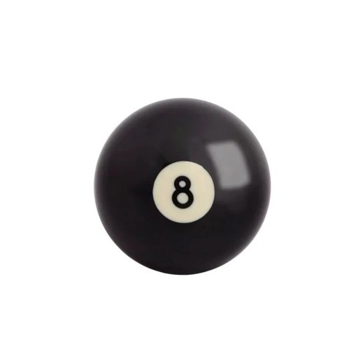 Bola preta de bilhar 52,5 mm padrão preta 8 para snooker bola de treino de substituição em PE resistente