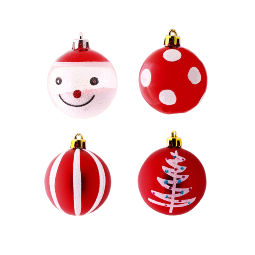 Bolas de navidad 6 cm 9 uds.