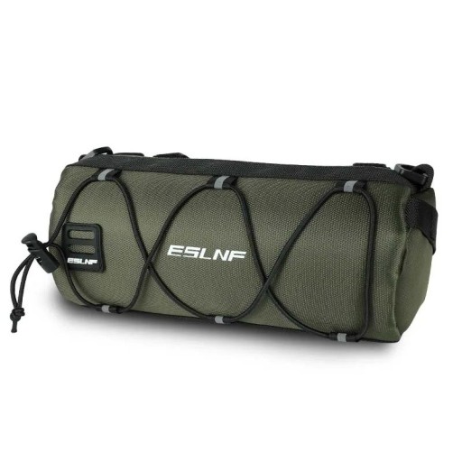 Bolsa de ciclismo impermeable 25×10 cm Bolsa para bicicleta de gran capacidad con elementos reflectantes Práctica bolsa para el cuadro de la bicicleta Espacio de almacenamiento para ciclistas