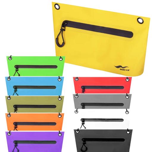 Bolsa de hombro impermeable para mujer Maike Cierre impermeable y correa desmontable 2 l 23 x 15 cm PVC Para deportes acuáticos y senderismo