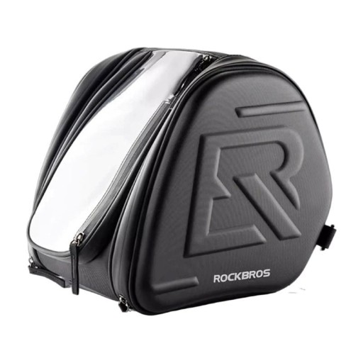 Bolsa de moto sobre o depósito 14 l 28 × 25,5 × 27 cm preta bolsa de viagem compacta para scooter e moto para armazenar objetos