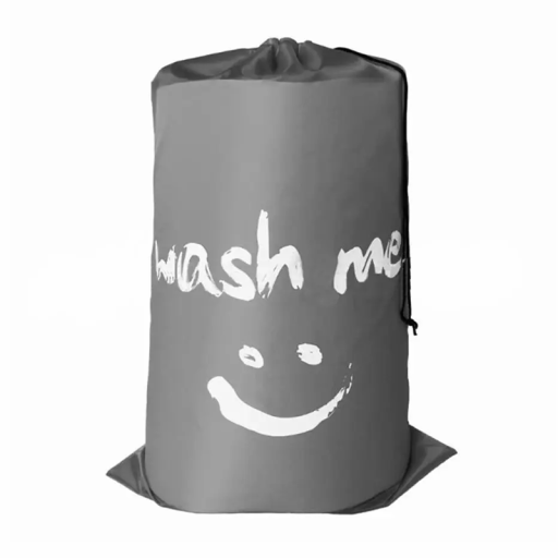 Bolsa de nailon para ropa, 92 x 61 cm, bolsa de viaje con cordón, transparente, para guardar ropa, ligera y plegable, para viajes.
