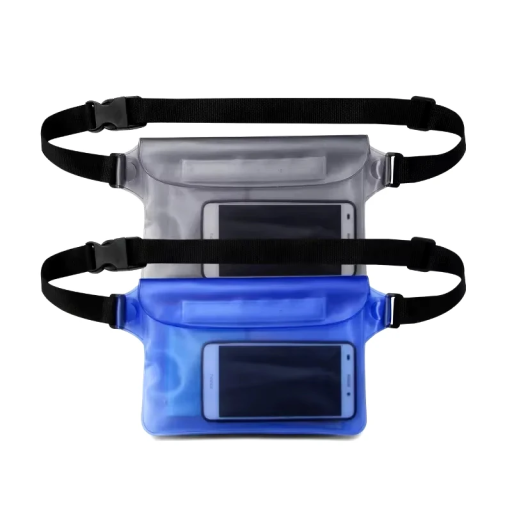 Bolsa de natación impermeable de 3 capas 22 x 18 cm Funda protectora para teléfono móvil y objetos de valor Bolsa con cremallera resellable