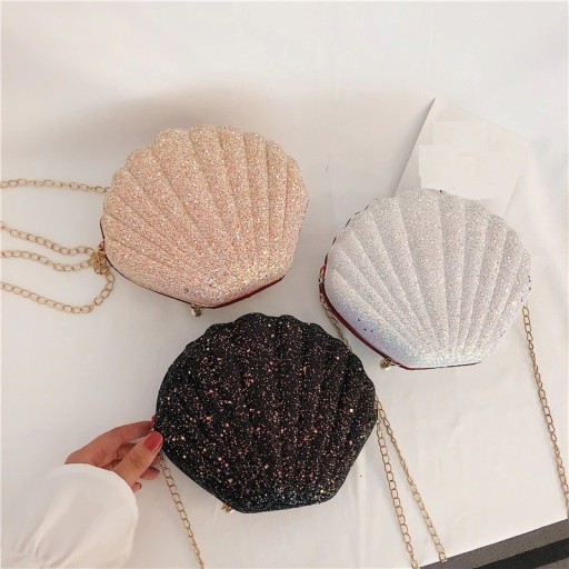 Bolsa de ombro feminina concha