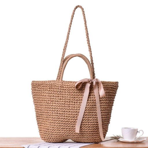 Bolsa de palha para senhora M1382