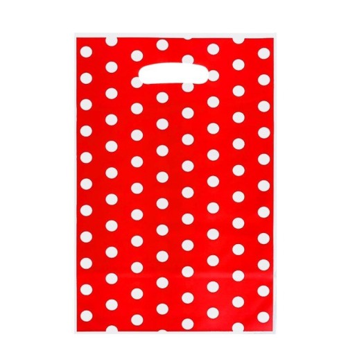Bolsa de regalo con lunares 10 uds.