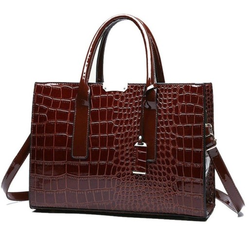 Bolsa de senhora com padrão de pele de crocodilo M1753