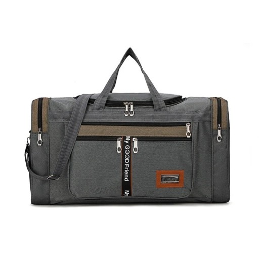 Bolsa de viaje deportiva de nailon, 60 x 24 x 31 cm, gran capacidad, para fin de semana, equipaje de fitness, ligera, impermeable.