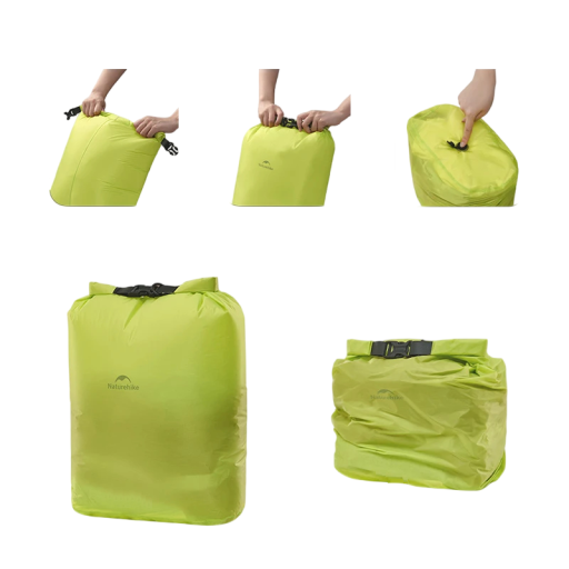 Bolsa impermeable de compresión Naturehike con cierre enrollable y válvula de descompresión 2l Poliamida Para natación, camping y deporte