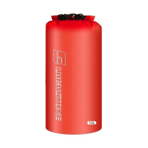 Bolsa impermeable Luckstone Bolsa de almacenamiento para cosas secas con cierre enrollable y hebilla 12 l Resistencia hasta 105 °C Roja Para natación y actividades al aire libre