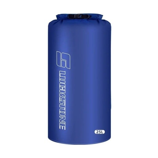 Bolsa impermeable Luckstone Bolsa de almacenamiento para cosas secas con cierre enrollable y hebilla 25 l Resistencia hasta 105 °C Azul Para nadar y actividades al aire libre
