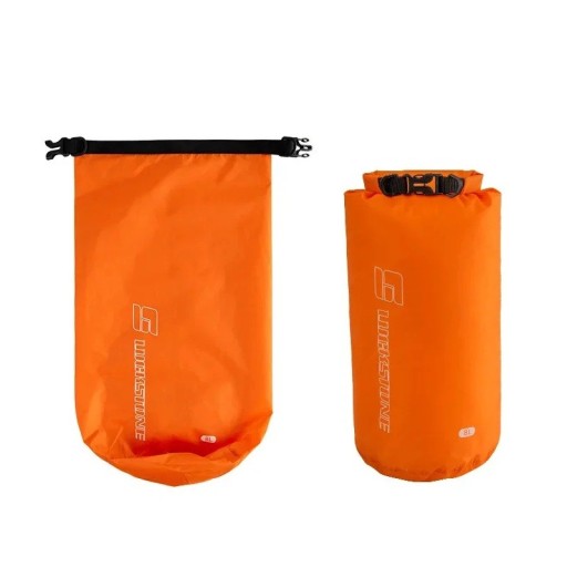 Bolsa impermeable Luckstone Bolsa de almacenamiento para cosas secas con cierre enrollable y hebilla 8 l Resistencia hasta 105 °C Naranja Para nadar y actividades al aire libre