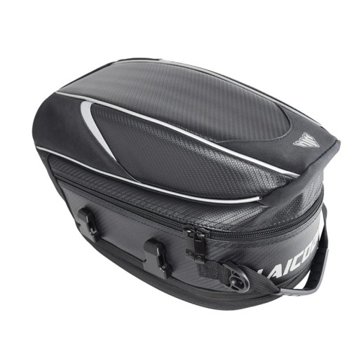Bolsa impermeable para motocicleta, 37 x 20 x 23 cm, bolsa para sillín trasero de motocicleta, gran capacidad, equipaje de viaje, bolsa universal