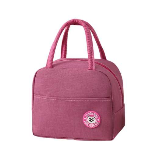 Bolsa Térmica 22x14x19 cm Bolsa de Almuerzo Portátil Neutra Pequeña Bolsa Aislante para Comida Bebidas Picnic Al Trabajo Compacta y Ligera
