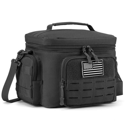 Bolsa térmica con compartimentos 20x30x22 cm Con cremallera Bolsa térmica portátil Color neutro Bolsa de almuerzo para comida Bebidas Para el trabajo Colegio Picnic