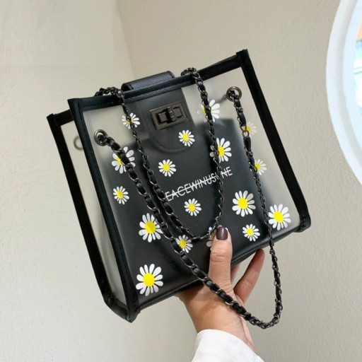 Bolsa transparente para senhora