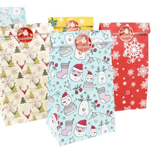 Bolsas de regalo de Navidad 12 uds.